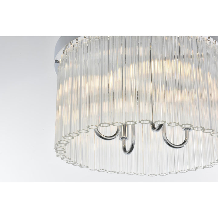 16 Inch Flush Mount In Chrome - View 5 - Joshua Marshal