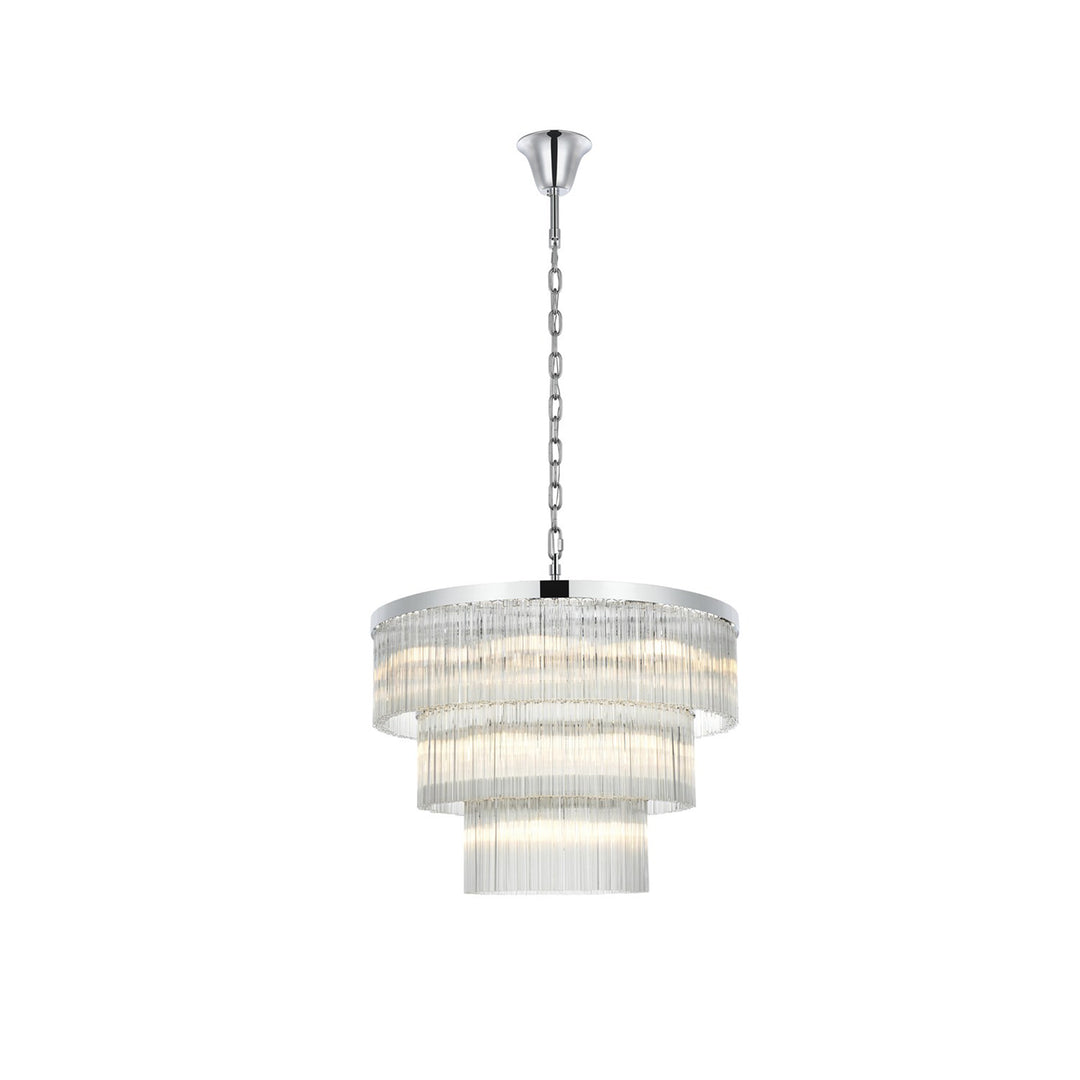 32 Inch Chandelier In Chrome - View 3 - Joshua Marshal