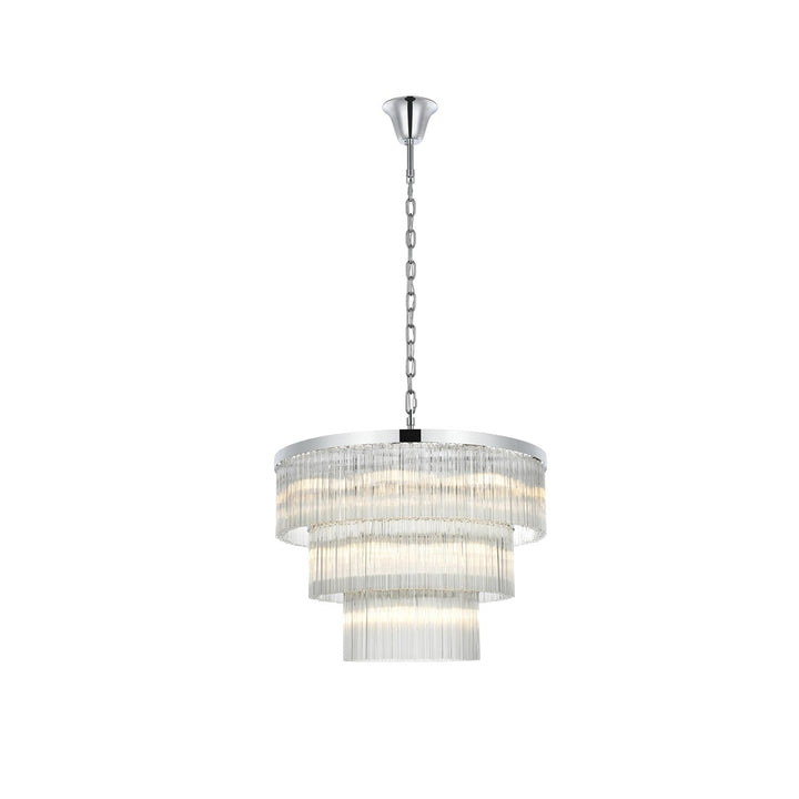 32 Inch Chandelier In Chrome - View 3 - Joshua Marshal