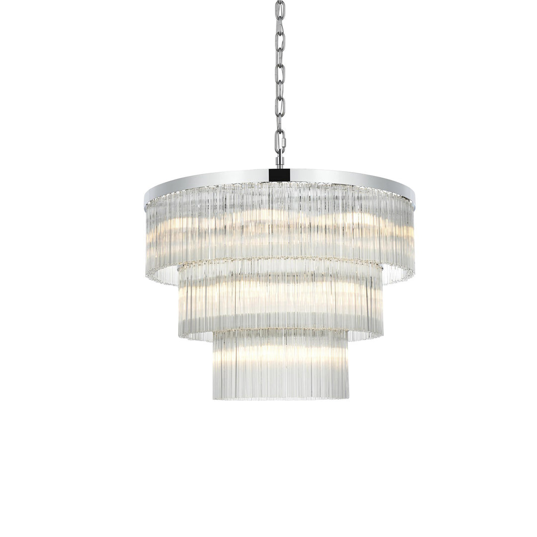 32 Inch Chandelier In Chrome - View 4 - Joshua Marshal