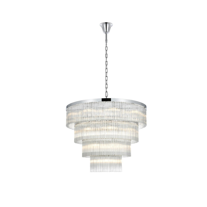 40 Inch Chandelier In Chrome - View 3 - Joshua Marshal