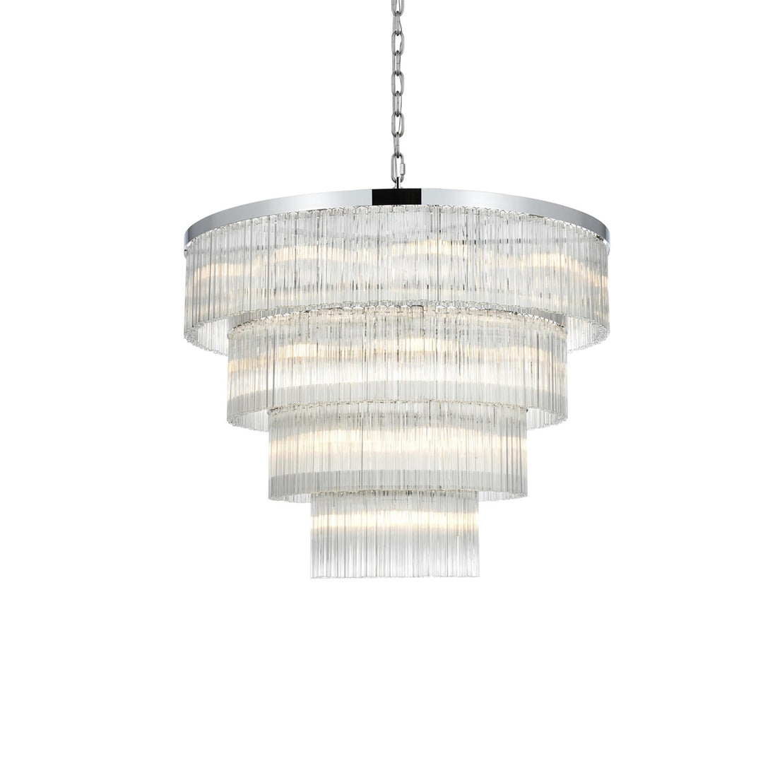 40 Inch Chandelier In Chrome - View 4 - Joshua Marshal