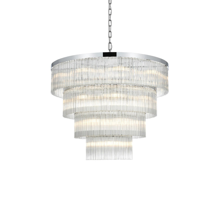 40 Inch Chandelier In Chrome - View 4 - Joshua Marshal