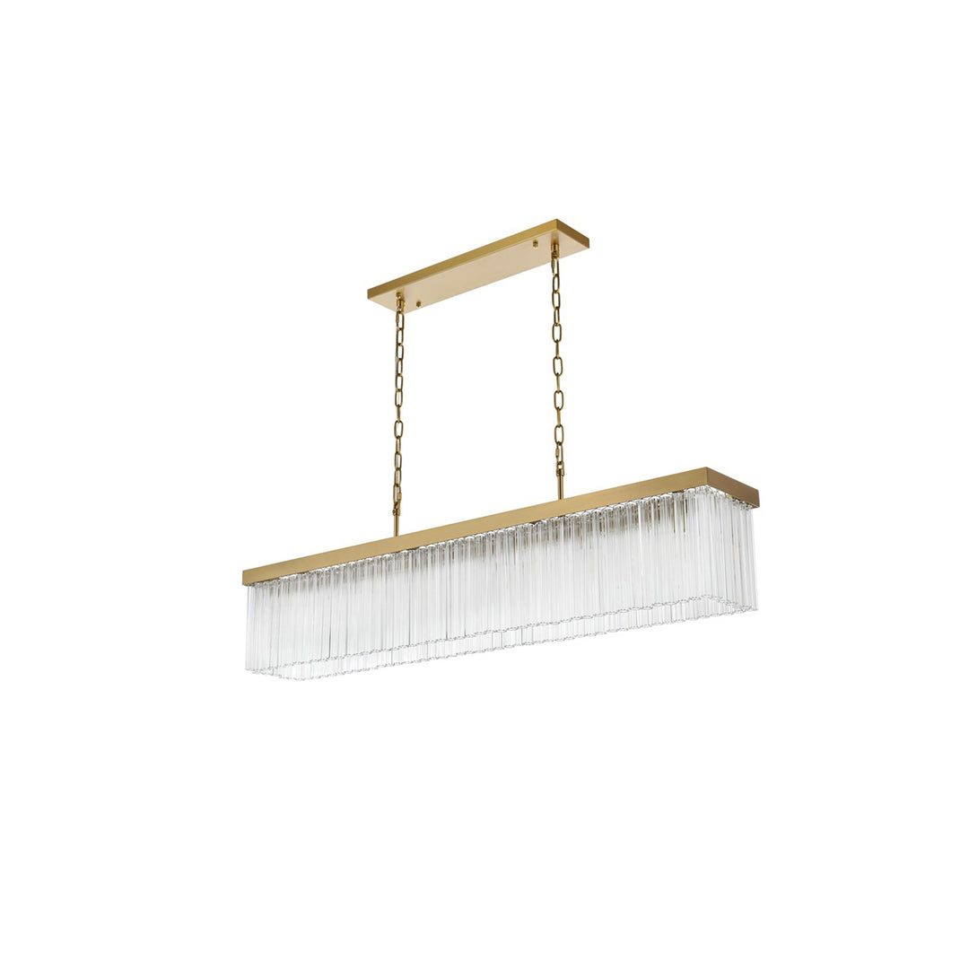 49 Inch Chandelier In Satin Gold - View 4 - Joshua Marshal
