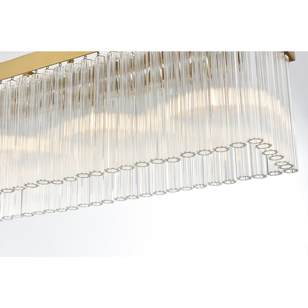 49 Inch Chandelier In Satin Gold - View 5 - Joshua Marshal