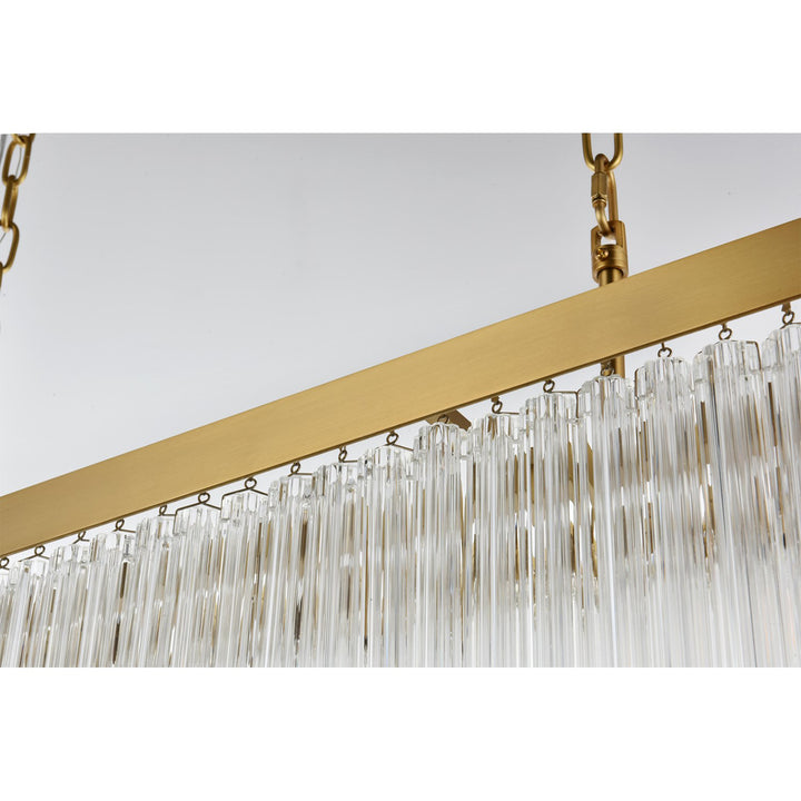 49 Inch Chandelier In Satin Gold - View 6 - Joshua Marshal