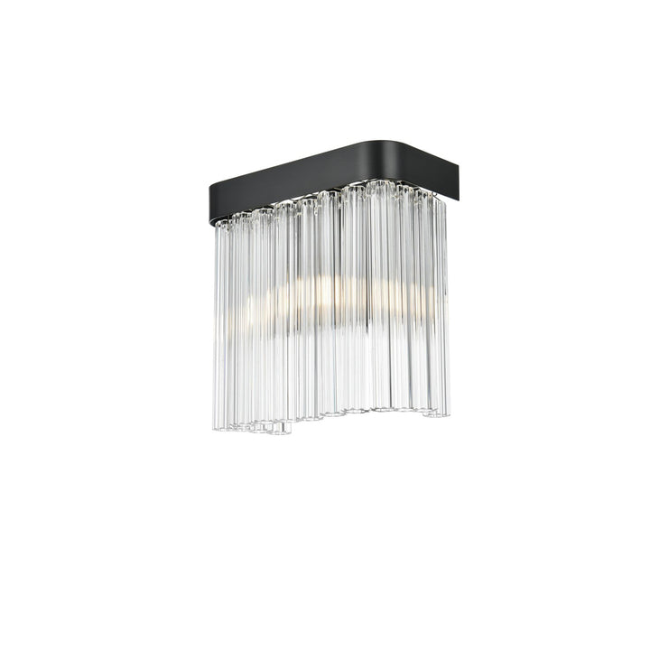 9 Inch Wall Sconce In Black - View 4 - Joshua Marshal