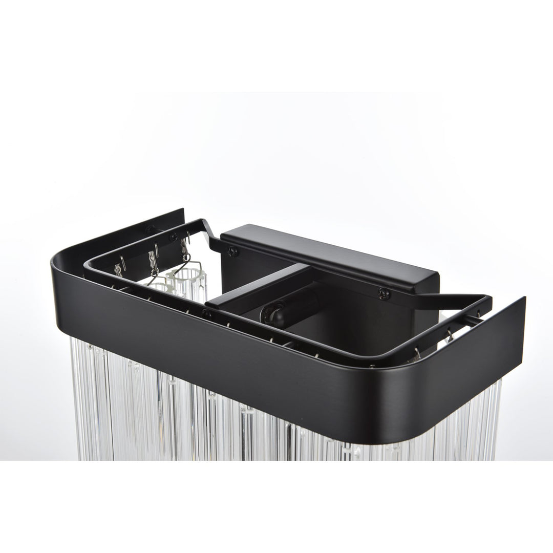 9 Inch Wall Sconce In Black - View 5 - Joshua Marshal
