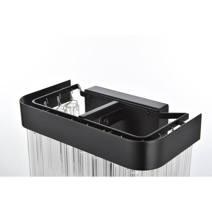 9 Inch Wall Sconce In Black - View 5 - Joshua Marshal