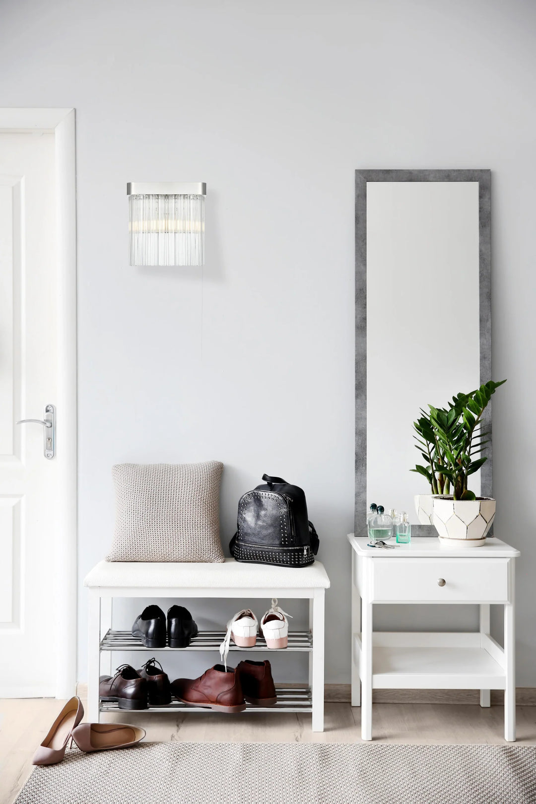 9 Inch Wall Sconce In Chrome - View 2 - Joshua Marshal