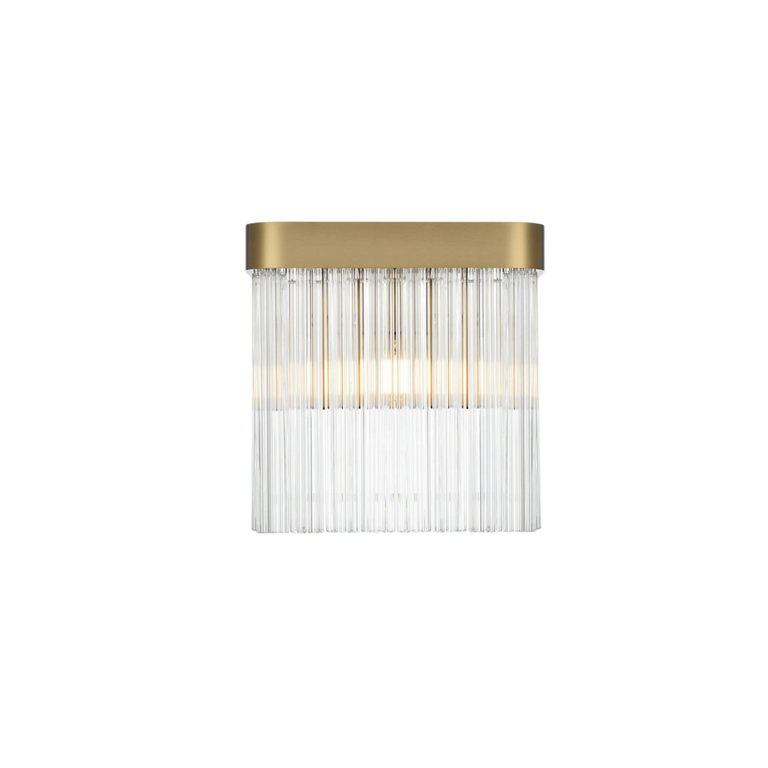 9 Inch Wall Sconce In Satin Gold - View 3 - Joshua Marshal