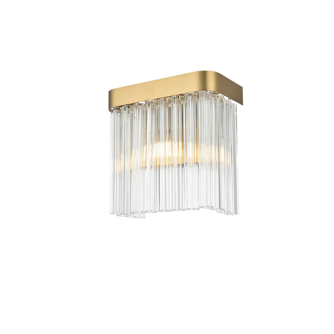 9 Inch Wall Sconce In Satin Gold - View 4 - Joshua Marshal