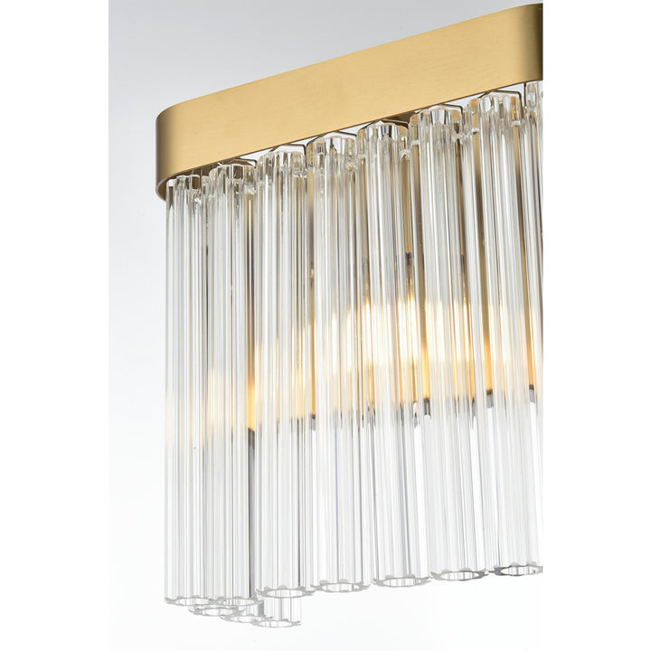 9 Inch Wall Sconce In Satin Gold - View 5 - Joshua Marshal