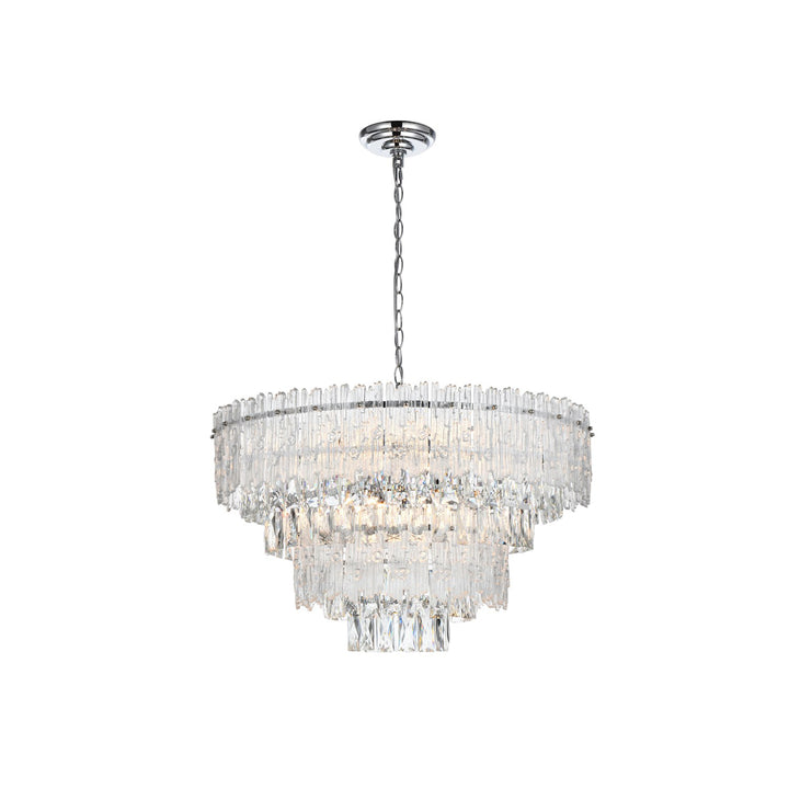 25 Inch Chandelier In Chrome - View 3 - Joshua Marshal
