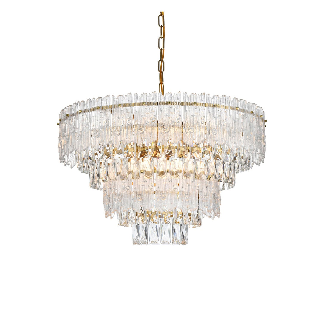 25 Inch Chandelier In Satin Gold - View 4 - Joshua Marshal