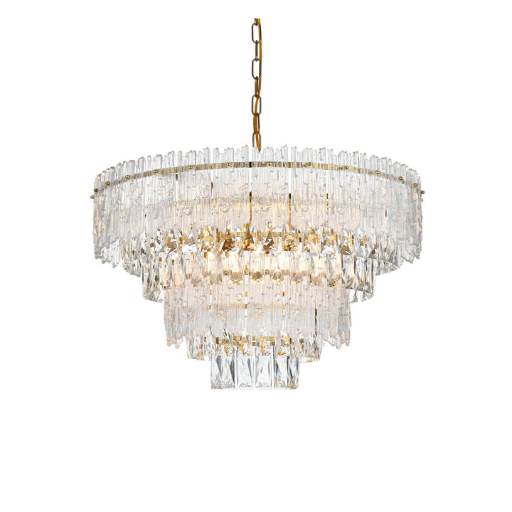 25 Inch Chandelier In Satin Gold - View 4 - Joshua Marshal
