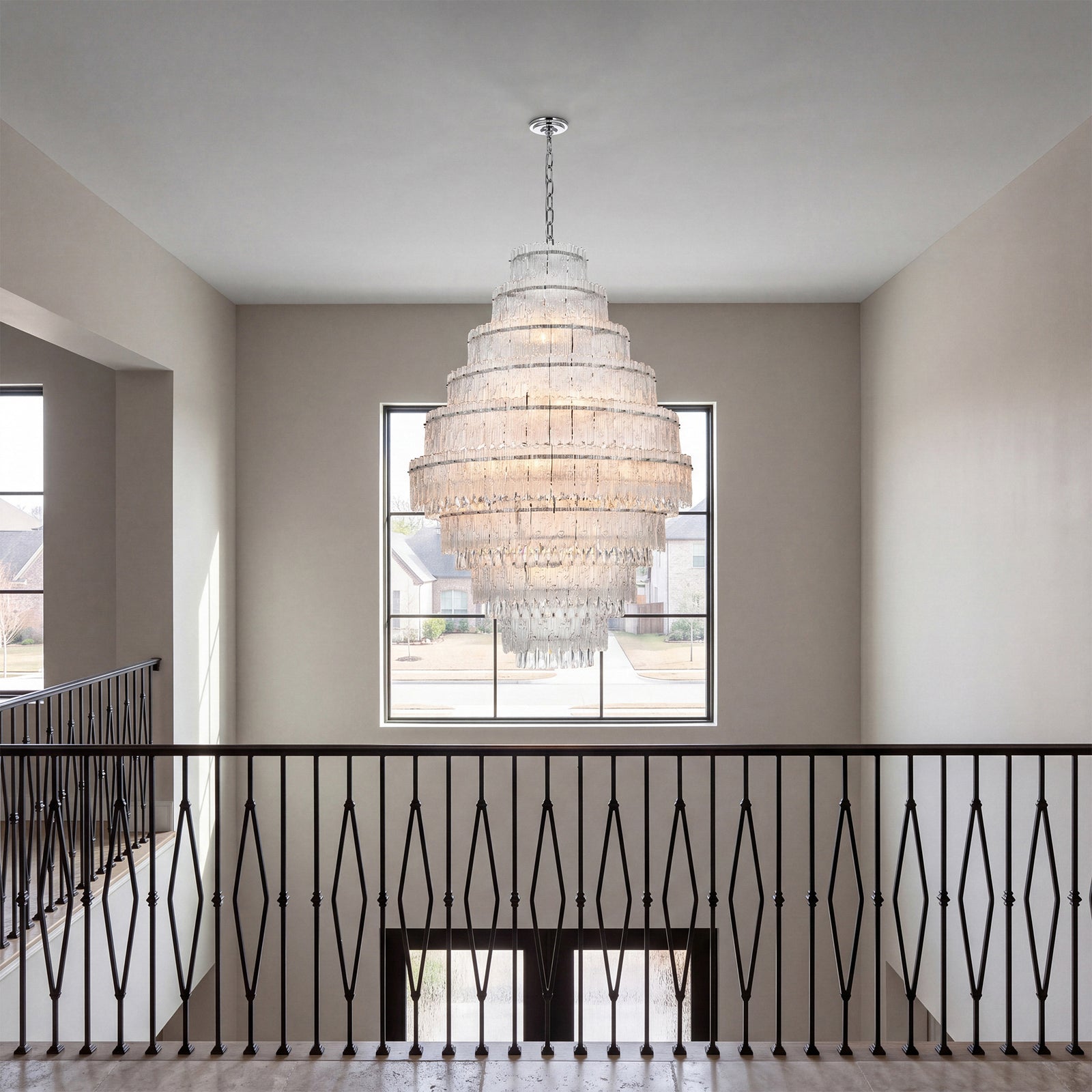 36 Inch Chandelier In Chrome - View 2 - Joshua Marshal