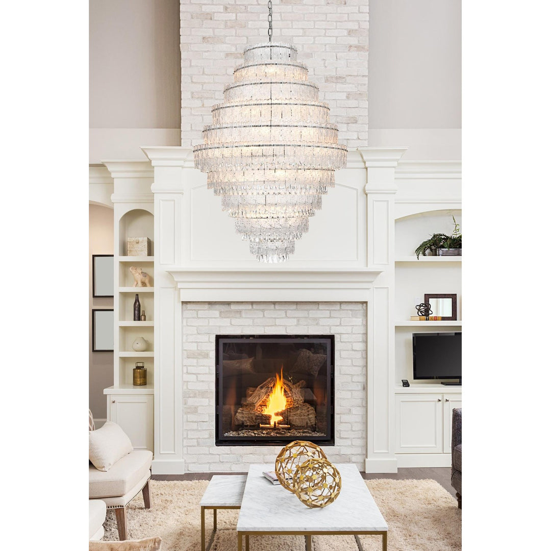 42 Inch Chandelier In Chrome - View 2 - Joshua Marshal