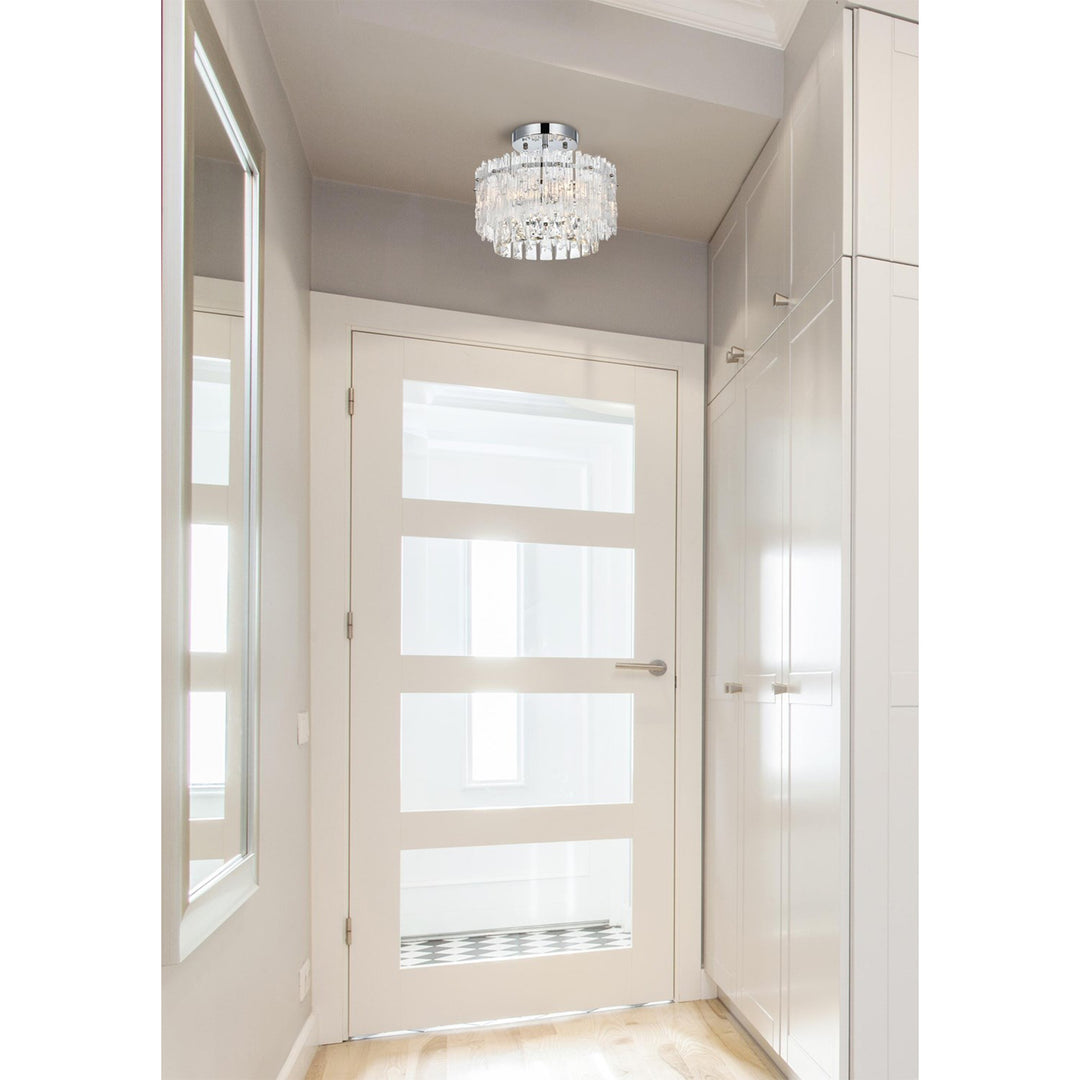 12 Inch Flush Mount In Chrome - View 2 - Joshua Marshal