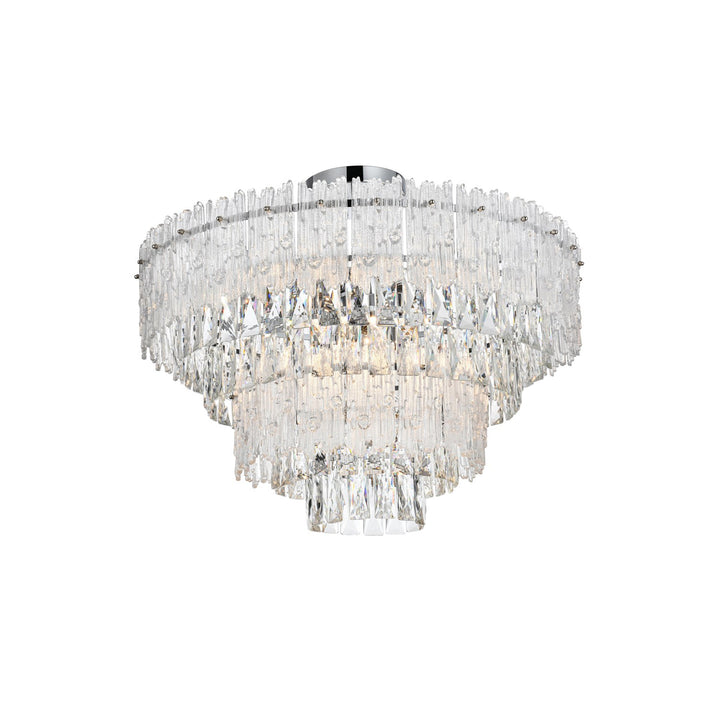 25 Inch Flush Mount In Chrome - View 4 - Joshua Marshal