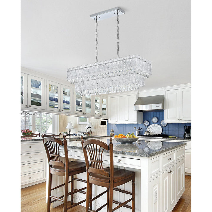 37 Inch Chandelier In Chrome - View 2 - Joshua Marshal