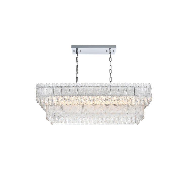 37 Inch Chandelier In Chrome - View 3 - Joshua Marshal