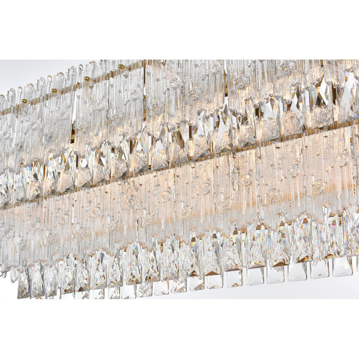 37 Inch Chandelier In Satin Gold - View 4 - Joshua Marshal
