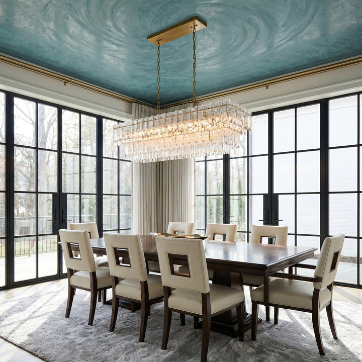 50 Inch Chandelier In Satin Gold - View 2 - Joshua Marshal