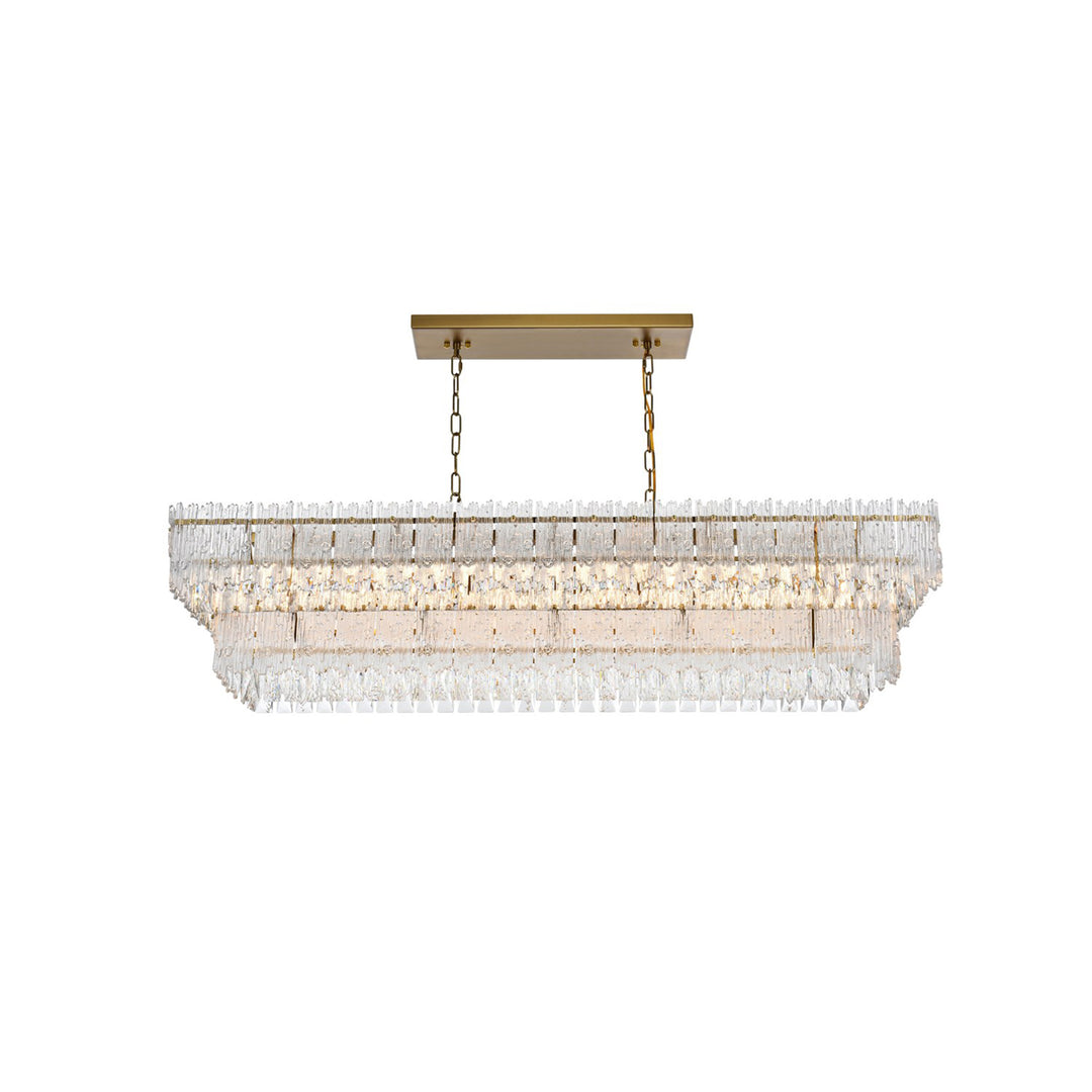 50 Inch Chandelier In Satin Gold - View 3 - Joshua Marshal