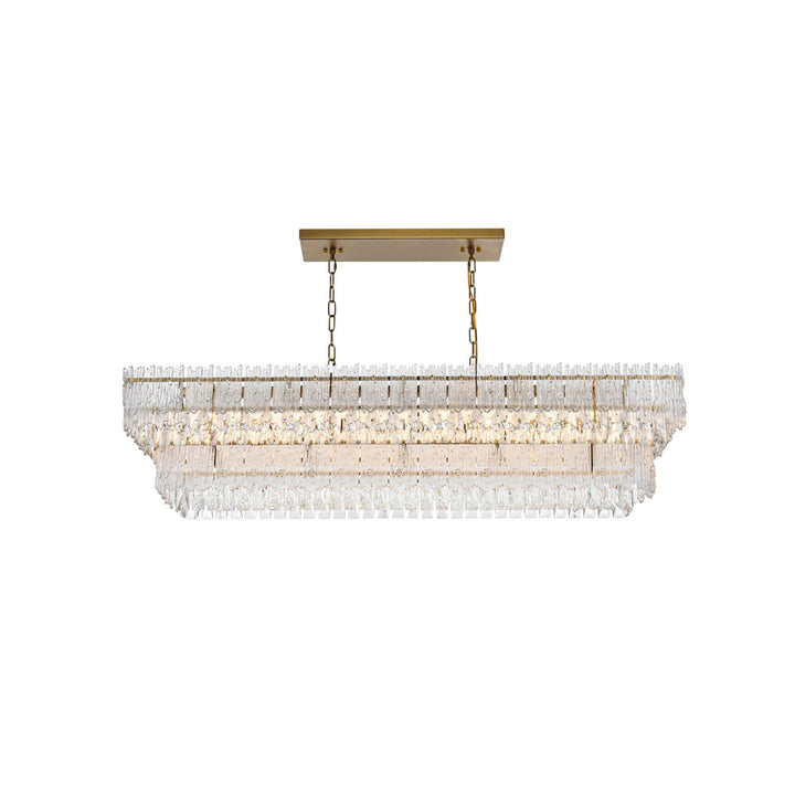 50 Inch Chandelier In Satin Gold - View 3 - Joshua Marshal