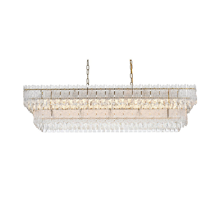 50 Inch Chandelier In Satin Gold - View 4 - Joshua Marshal