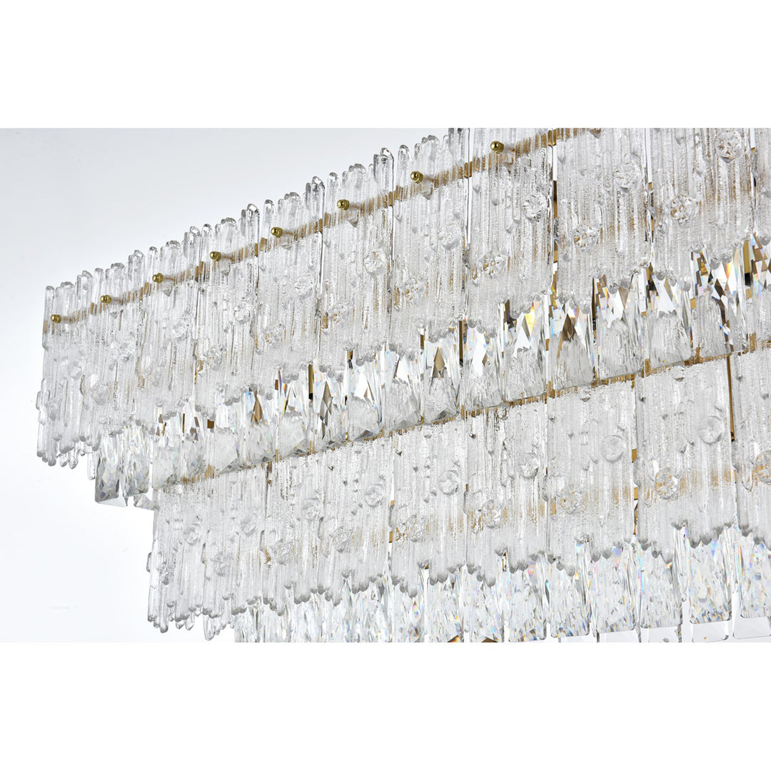 50 Inch Chandelier In Satin Gold - View 5 - Joshua Marshal