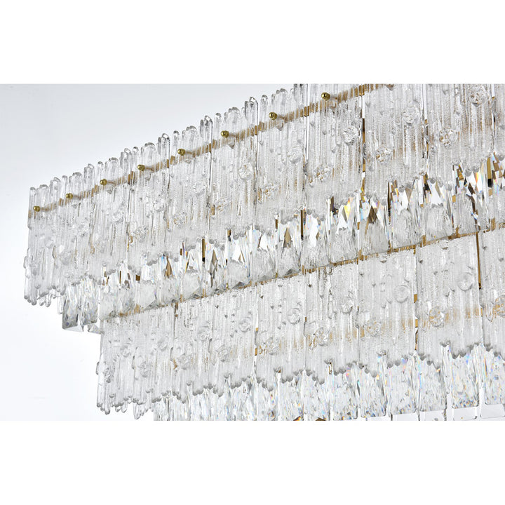 50 Inch Chandelier In Satin Gold - View 5 - Joshua Marshal
