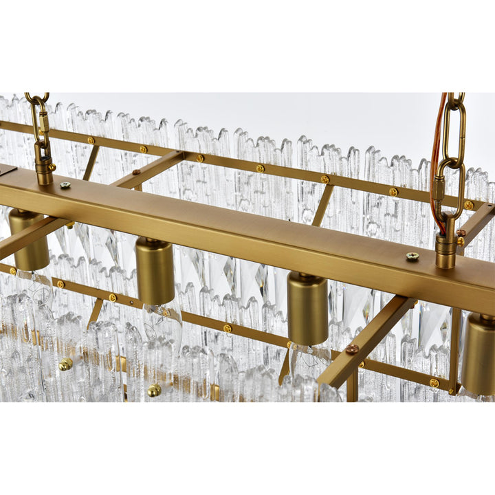 50 Inch Chandelier In Satin Gold - View 6 - Joshua Marshal