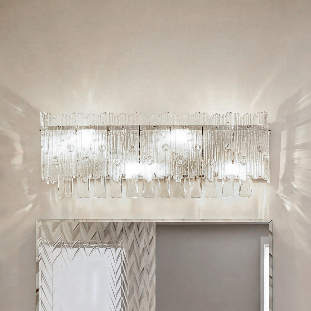 19 Inch Wall Sconce In Chrome Chrome And Clear Finish - LIGHTING by Joshua Marshal