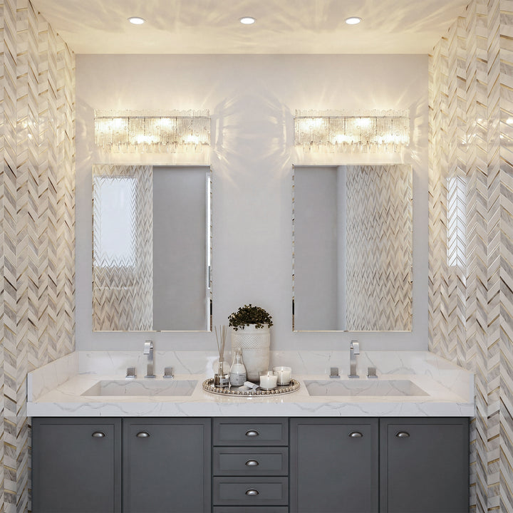 19 Inch Wall Sconce In Chrome - View 2 - Joshua Marshal