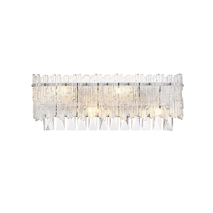 19 Inch Wall Sconce In Chrome - View 3 - Joshua Marshal