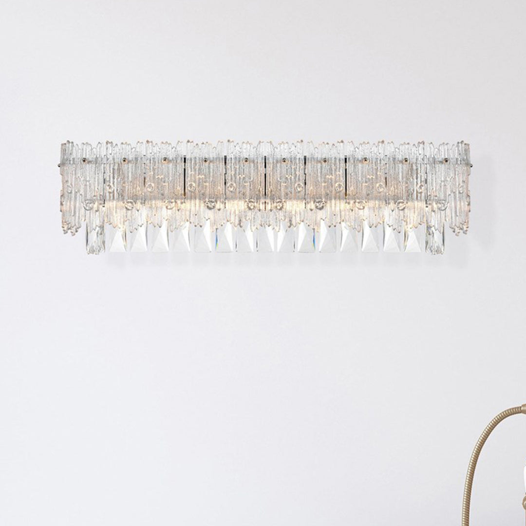 27 Inch Wall Sconce In Chrome Chrome And Clear Finish - LIGHTING by Joshua Marshal