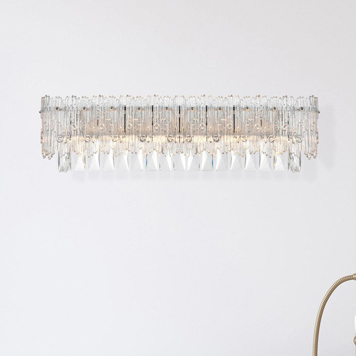 27 Inch Wall Sconce In Chrome Chrome And Clear Finish - LIGHTING by Joshua Marshal