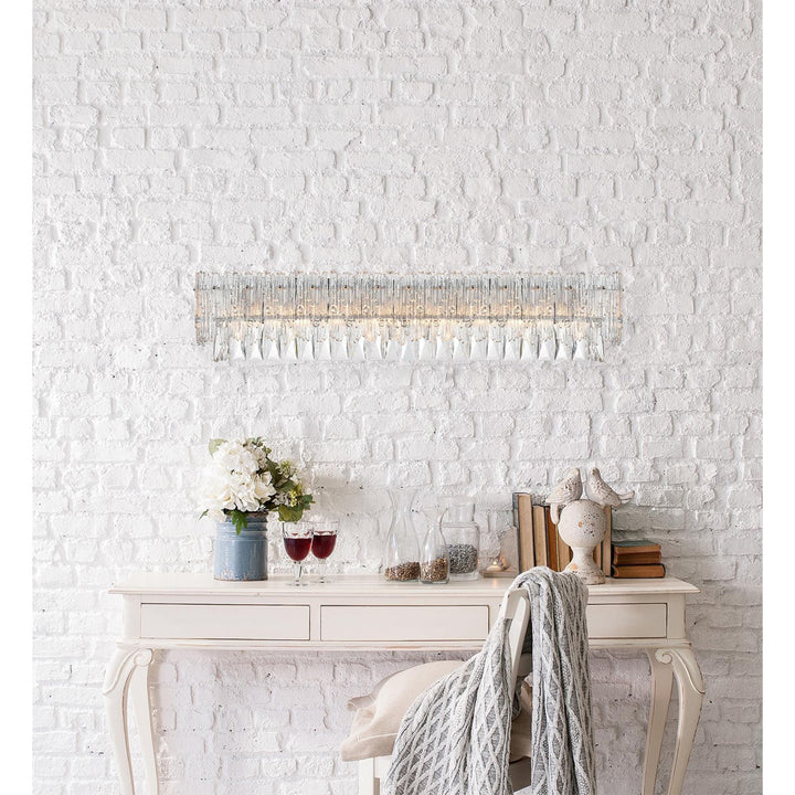 34.5 Inch Wall Sconce In Chrome - View 2 - Joshua Marshal