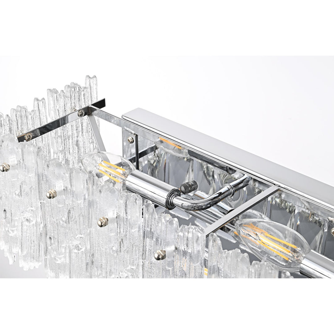 34.5 Inch Wall Sconce In Chrome - View 6 - Joshua Marshal