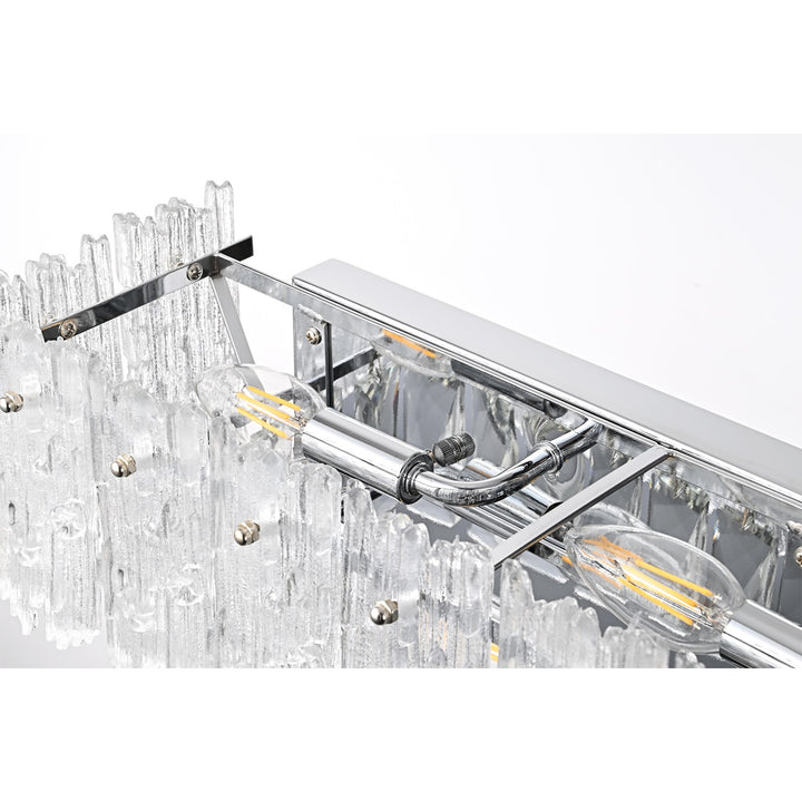 34.5 Inch Wall Sconce In Chrome - View 6 - Joshua Marshal