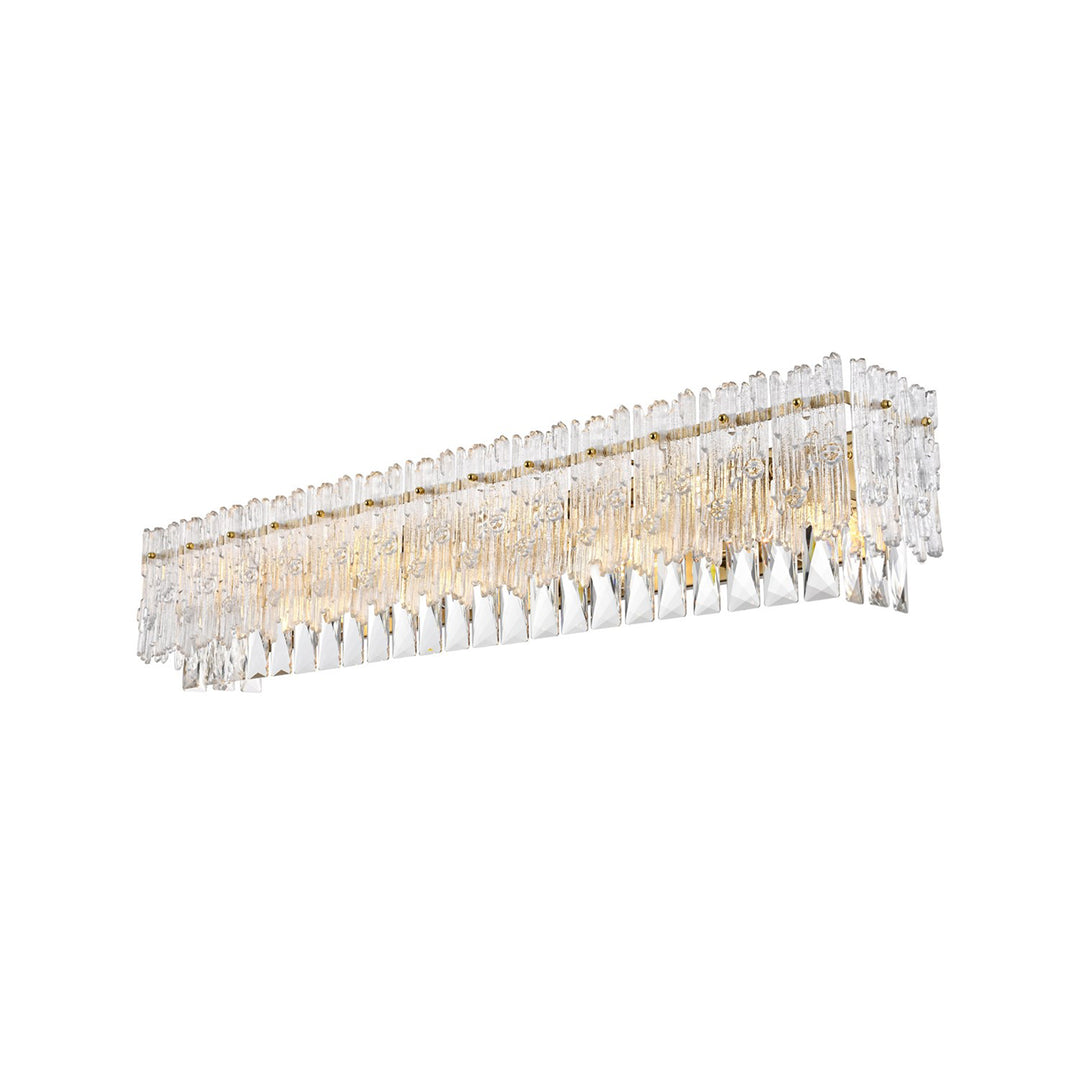 34.5 Inch Wall Sconce In Satin Gold - View 4 - Joshua Marshal