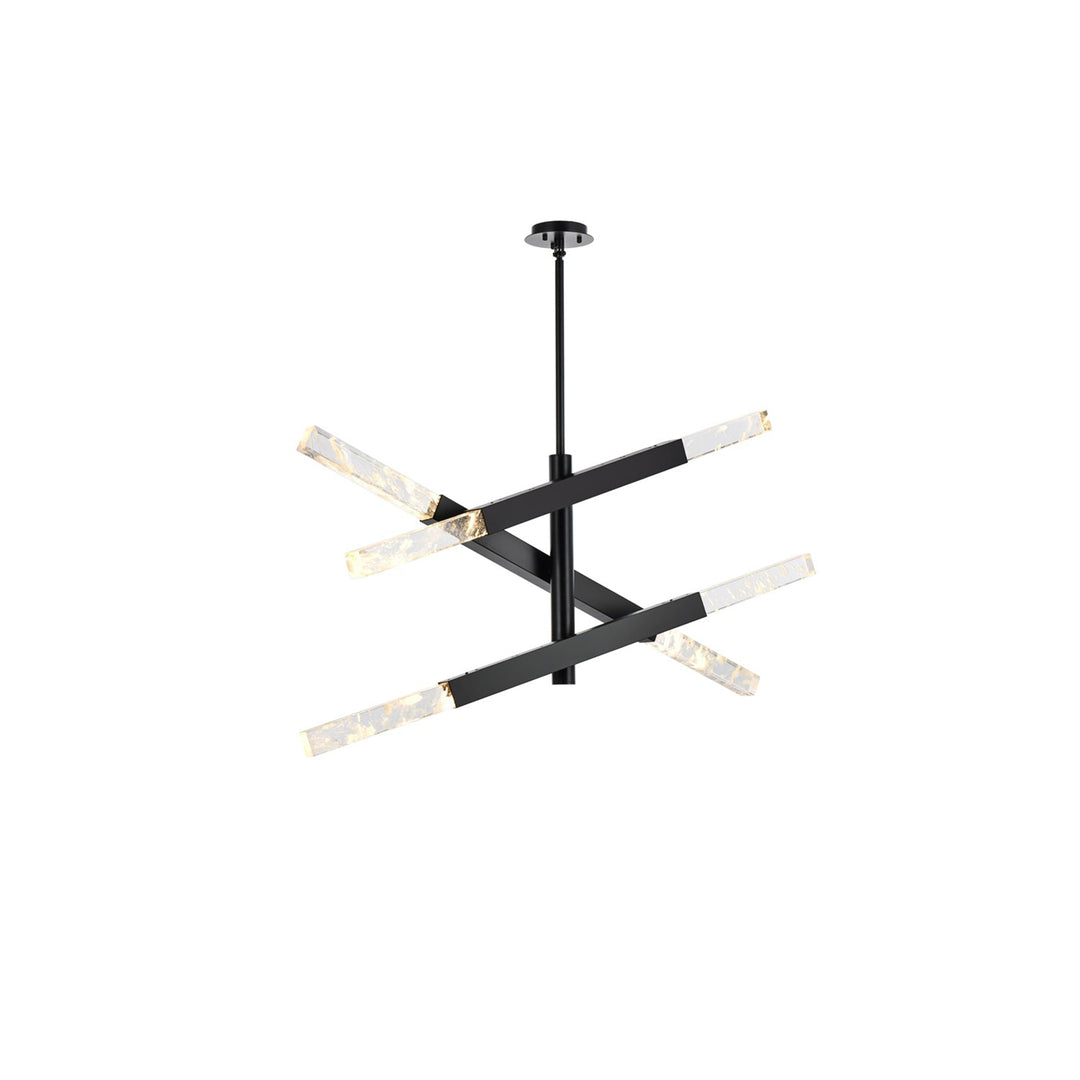3-Bar Pendant In Black - View 3 - Joshua Marshal