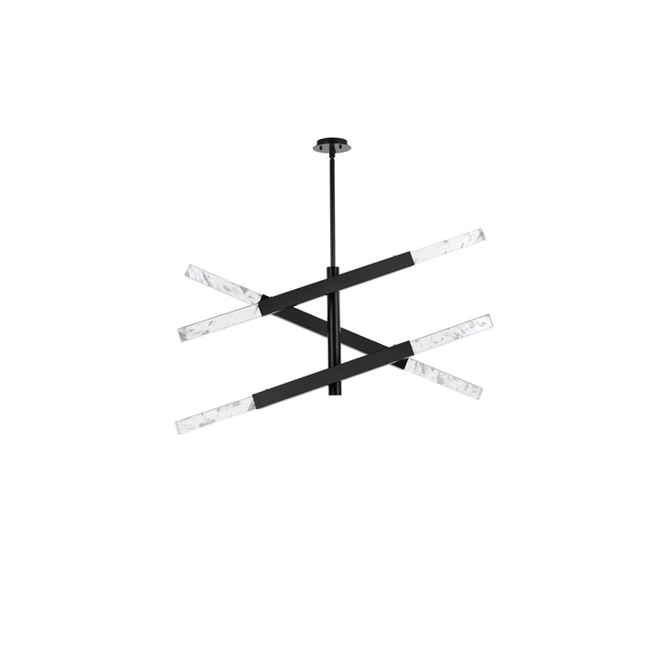 3-Bar Pendant In Black - View 4 - Joshua Marshal