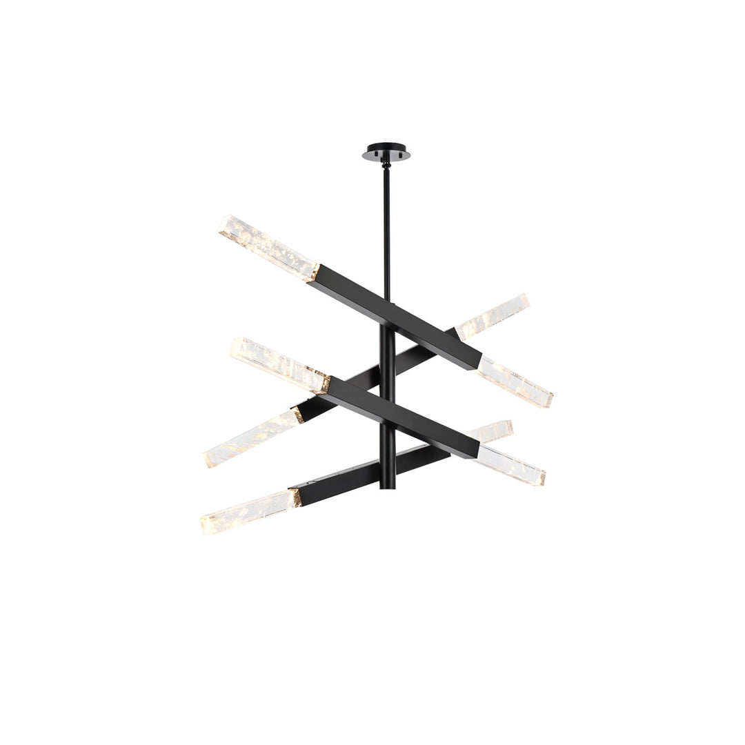 4-Bar Pendant In Black - View 3 - Joshua Marshal