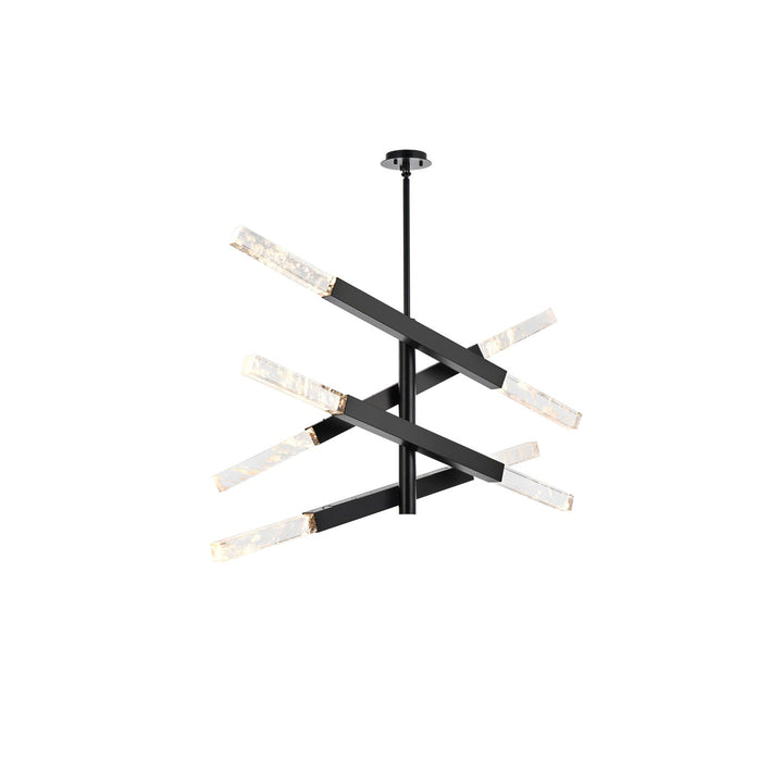 4-Bar Pendant In Black - View 3 - Joshua Marshal