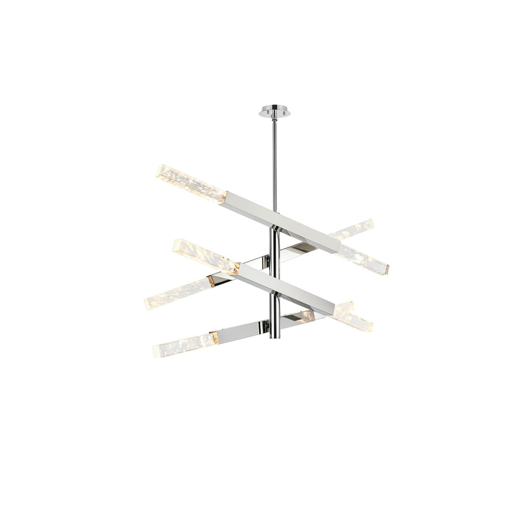 4-Bar Pendant In Chrome - View 3 - Joshua Marshal