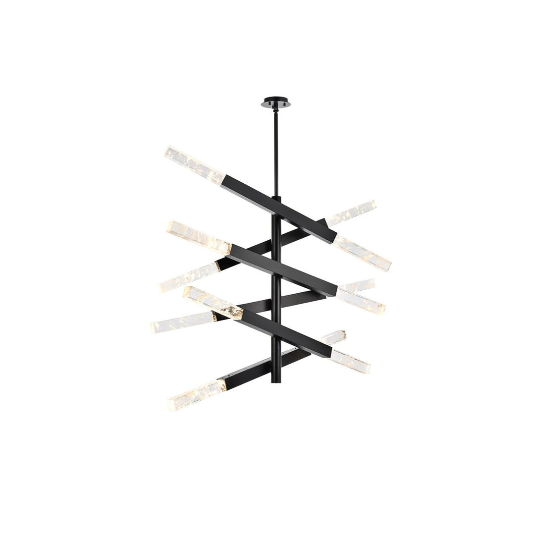 6-Bar Pendant In Black - View 3 - Joshua Marshal