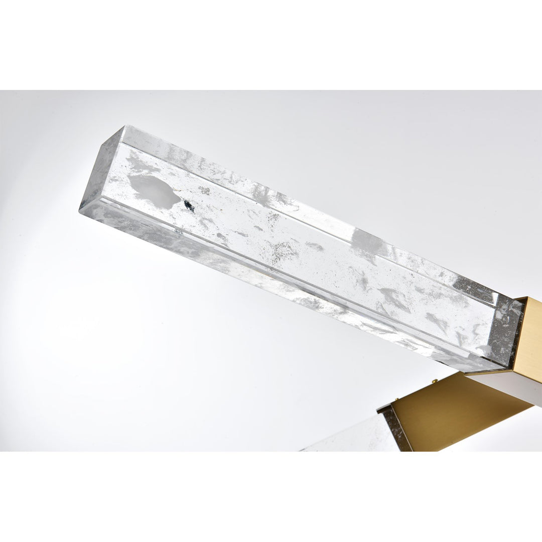 6-Bar Pendant In Satin Gold - View 5 - Joshua Marshal
